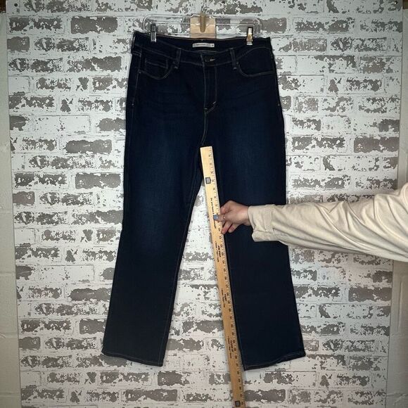 Levis | women dark wash 505 straight denim jeans - Picture 9 of 9